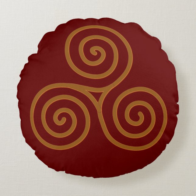 Rundwurfkissen Rundes Kissen (Vorderseite)