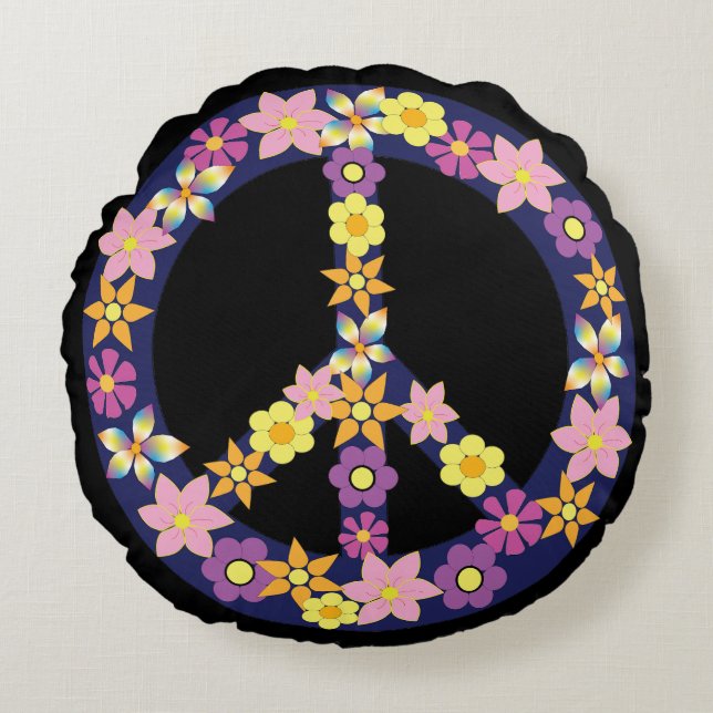 Rundwurfkissen Rundes Kissen (Vorderseite)