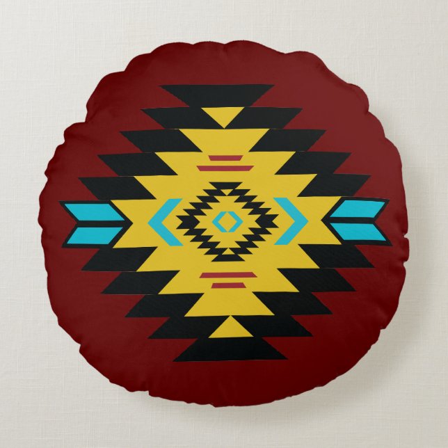 Rundwurfkissen Rundes Kissen (Vorderseite)