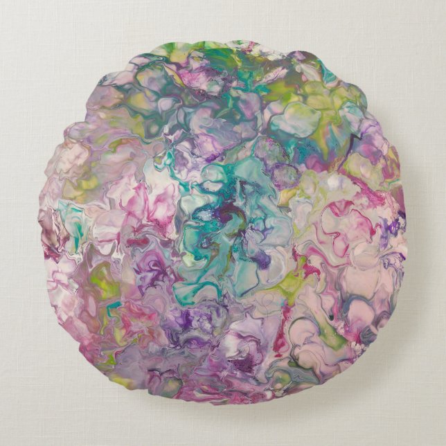 Rundwurfkissen Rundes Kissen (Vorderseite)