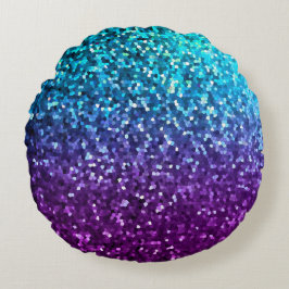 Rundwurfzel Mosaik Sparkley Textur Rundes Kissen