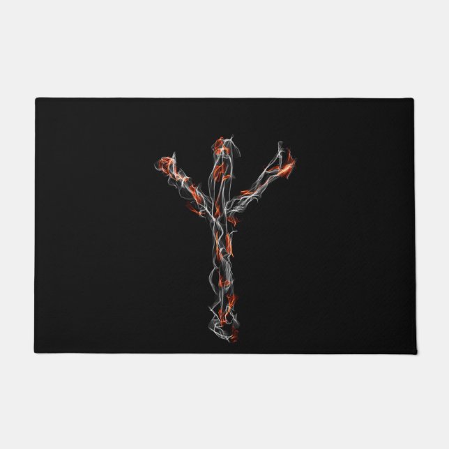 *RUNE ALGIZ* FUßMATTE (Vorderseite)