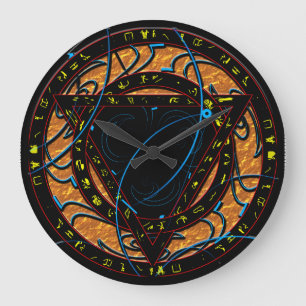 Rune Art 1 Große Wanduhr