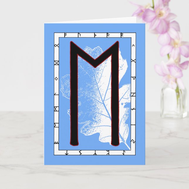 Rune Ehwaz - Loyalität Karte (Orchidee)