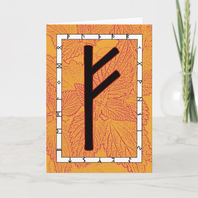 Rune Fehu - Werden Karte (Vorderseite)