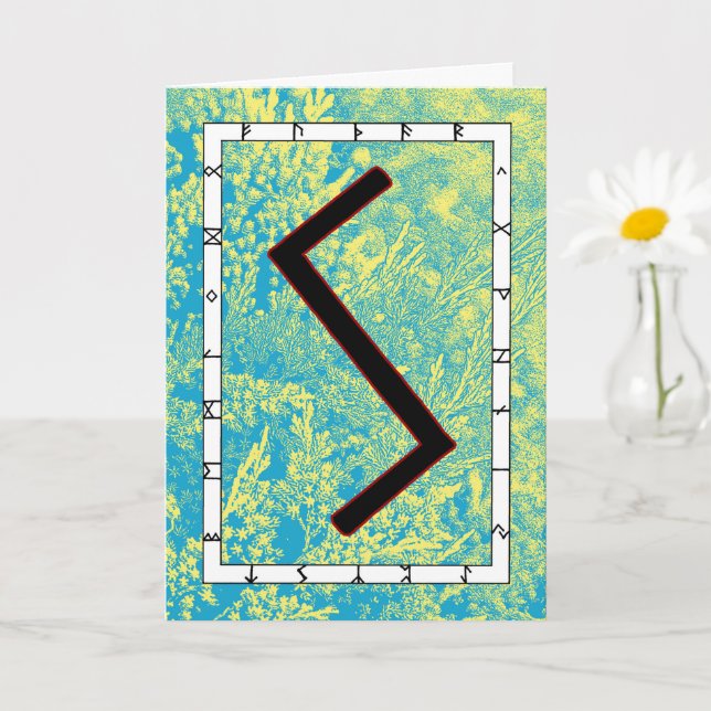 Rune Sowilo - Erfolg! Karte (Kleine Pflanze)