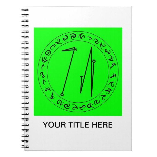 Rune Spiral Notebook Notizblock (Vorderseite)