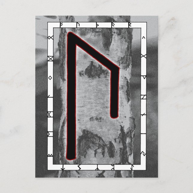 Rune Uruz - Weisheitspostkarte Postkarte (Vorderseite)