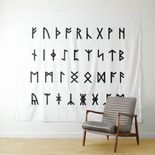Runenalphabet [Futhorc] Wandteppich