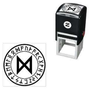 Runenkreis [24] Dagaz] Selbstbewusste Briefmarke Permastempel