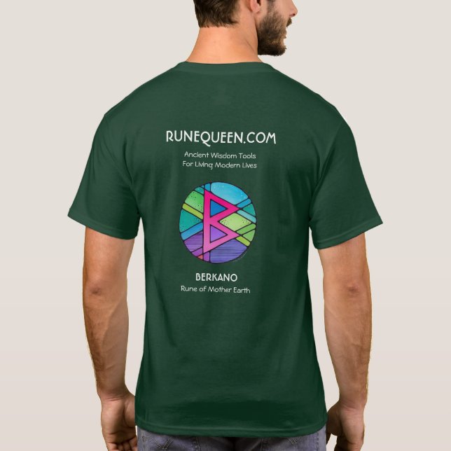 RuneQueen Berkano - Mutter Erde - kurzarmig  T-Shirt (Rückseite)