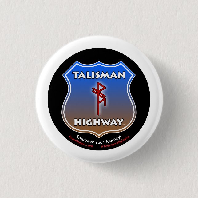 RuneQueen's Talisman-Hochstraße Button (Vorderseite)
