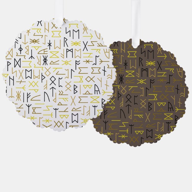 Runes Ornament Karte (Vorderseite/Rückseite)