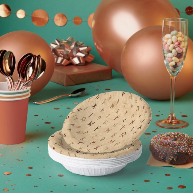 Runes Paper Bowls Pappteller (Multi)