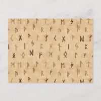 Runes Postcard