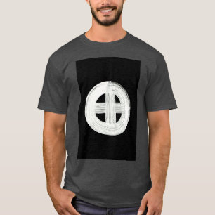 Runes Symbols Sonnensystem 0004 Erde Invertiert T-Shirt