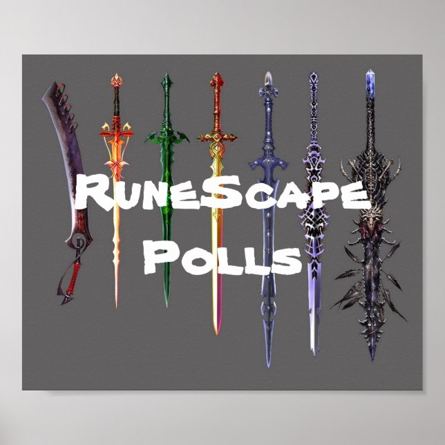 RuneScape Polls Schwertposter Poster (Vorne)