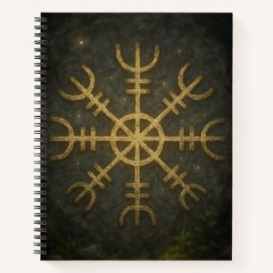 Runestone AEgishjálmur - Ancient Norse Protection Notizbuch