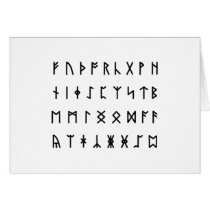 Runic Alphabet [Futhorc] Grußkarte