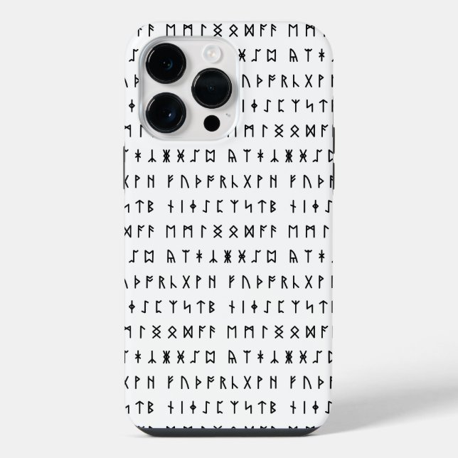Runic Alphabet [Futhorc] iPhone Hülle (Rückseite)