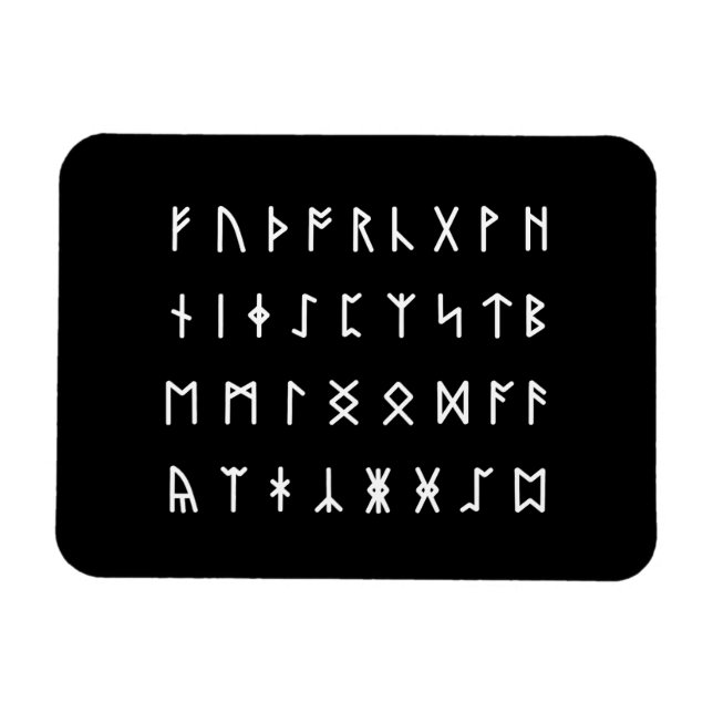 Runic Alphabet [Futhorc] Magnet (Horizontal)