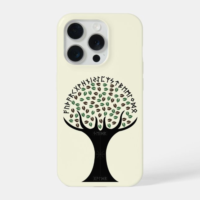 Runic-Tree-Handyhüllen iPhone Hülle (Rückseite)