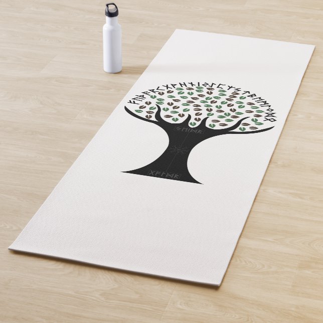 Runic-Tree-Yoga-Matte Yogamatte (Beispiel)