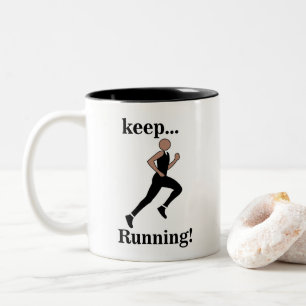 Runner Athlete Marathonläufer Zweifarbige Tasse
