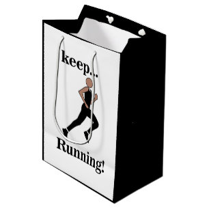 Runner Athlete Sports Mittlere Geschenktüte