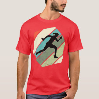 Runner-Ausdauersportler Vintager Joggen T-Shirt