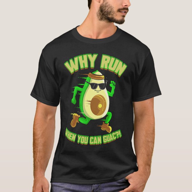 Runner Avocado  for Jogger Vegan Marathon T-Shirt (Vorderseite)