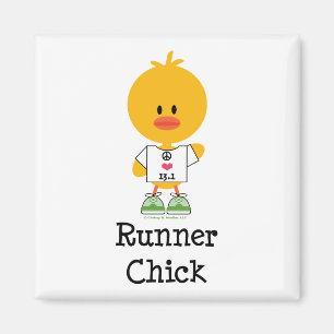 Runner Chick Half Marathon Magnet