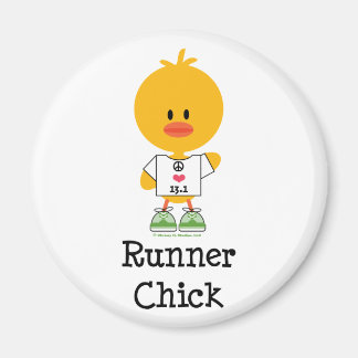 Runner Chick Peace Liebe 13.1 Magnet