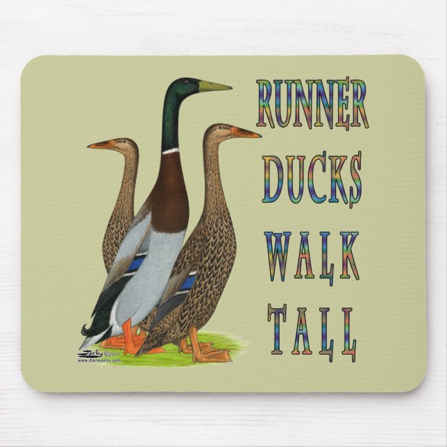 Runner Ducks Walk Tall Mousepad (Vorne)