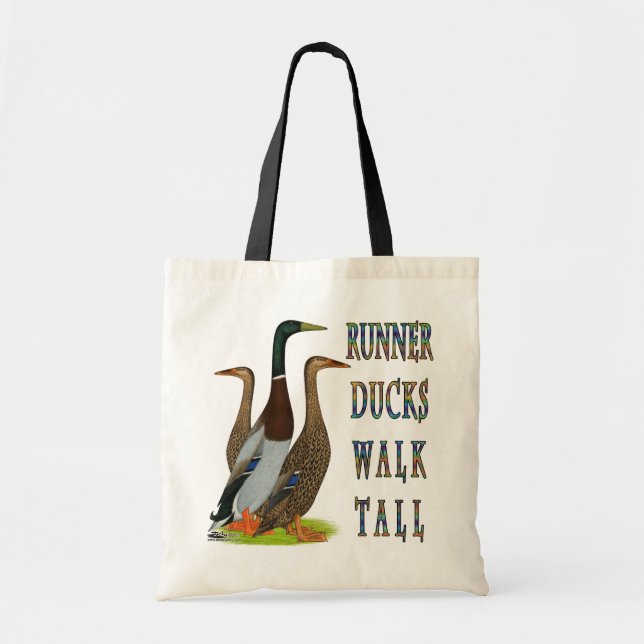 Runner Ducks Walk Tall Tragetasche (Vorne)