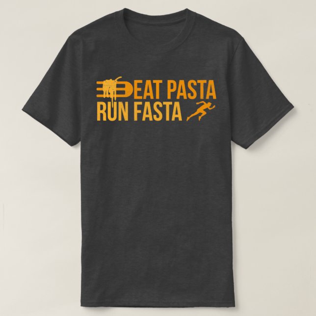 Runner essen Pasta Lauf Fasta Jogger Funny Gift Id T-Shirt (Design vorne)