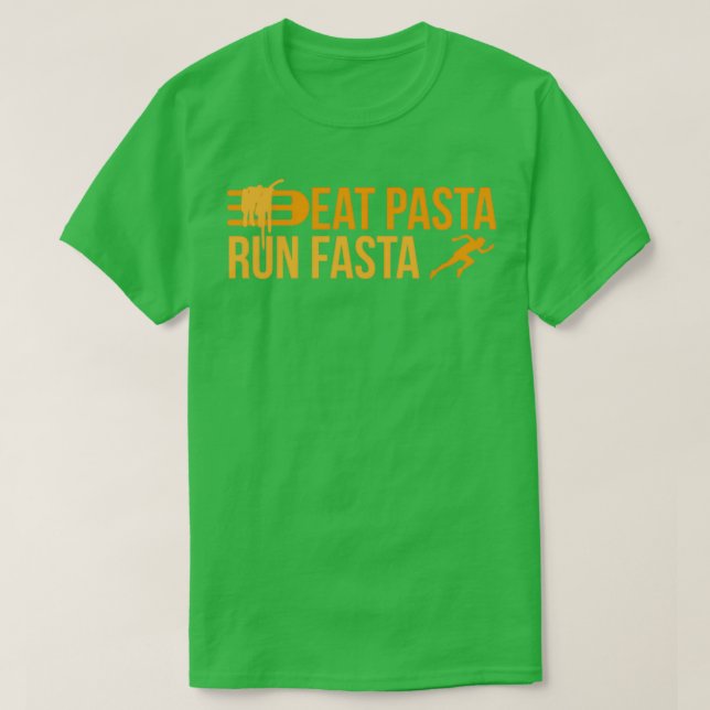 Runner essen Pasta Lauf Fasta Jogger Funny Gift Id T-Shirt (Design vorne)