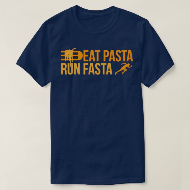 Runner essen Pasta Lauf Fasta Jogger Funny Gift Id T-Shirt (Design vorne)