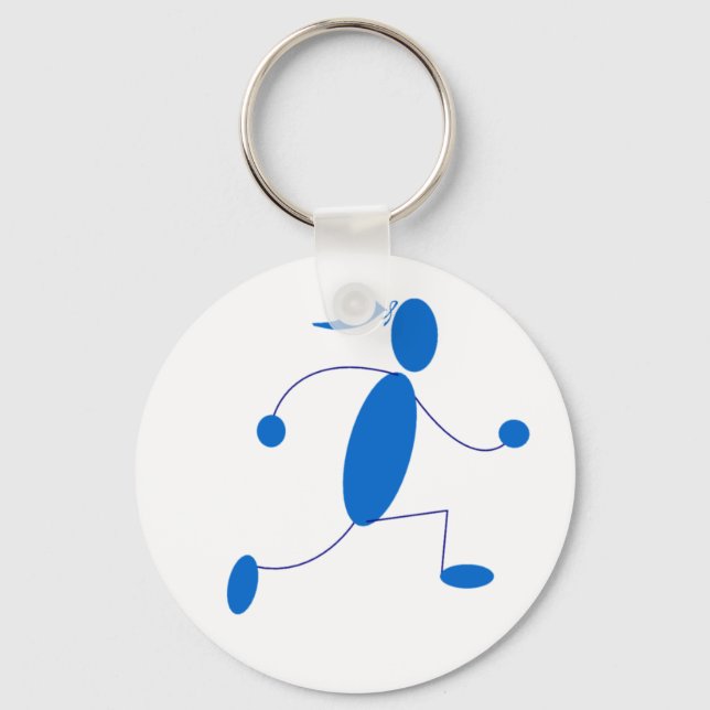 Runner Girl Key Chain Schlüsselanhänger (Vorderseite)