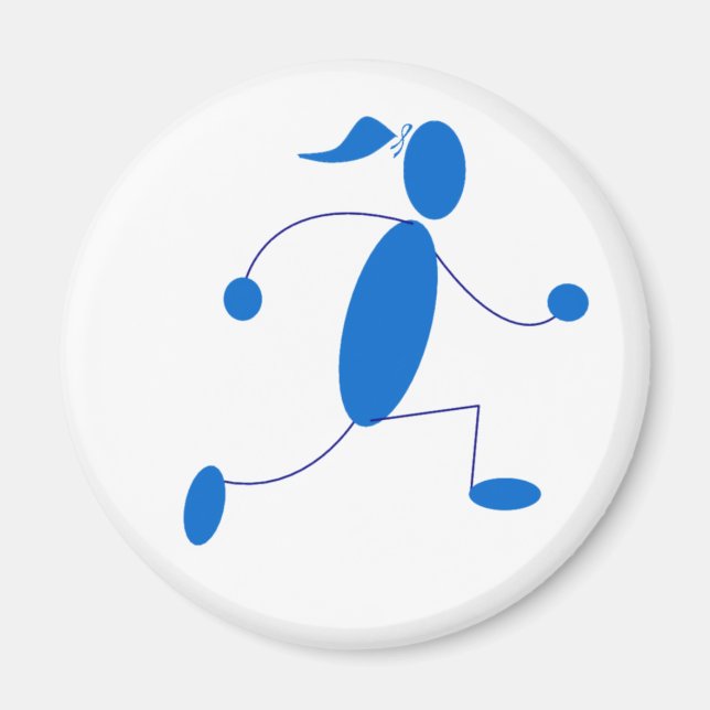 Runner Girl Magnet (Vorne)