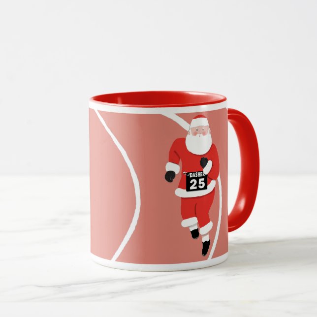 Runner-Holiday-Geschenk Tasse (VorderseiteRechts)