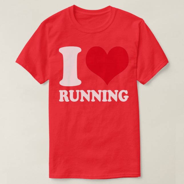 Runner I-Liebe T-Shirt (Design vorne)