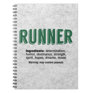 Runner Ingredients Notizblock