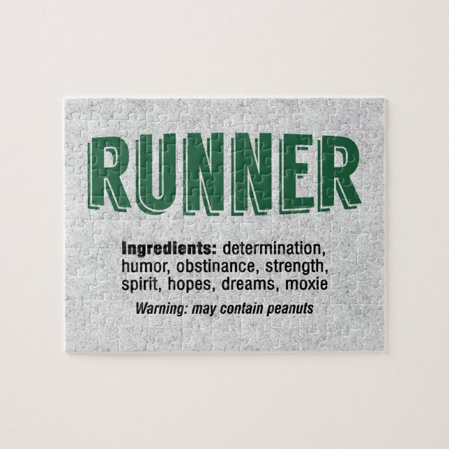 Runner Ingredients Puzzle (Horizontal)