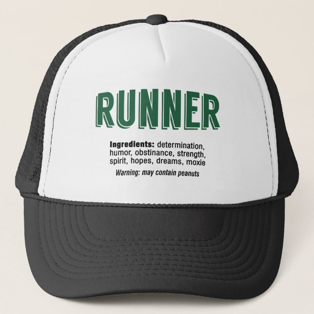Runner Ingredients Truckerkappe (Vorderseite)