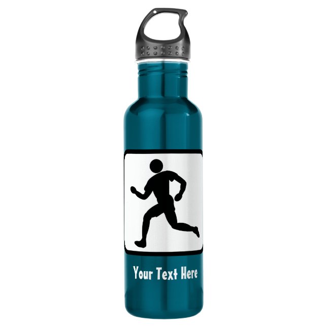 Runner-Logo — Anpassbar Trinkflasche (Vorderseite)
