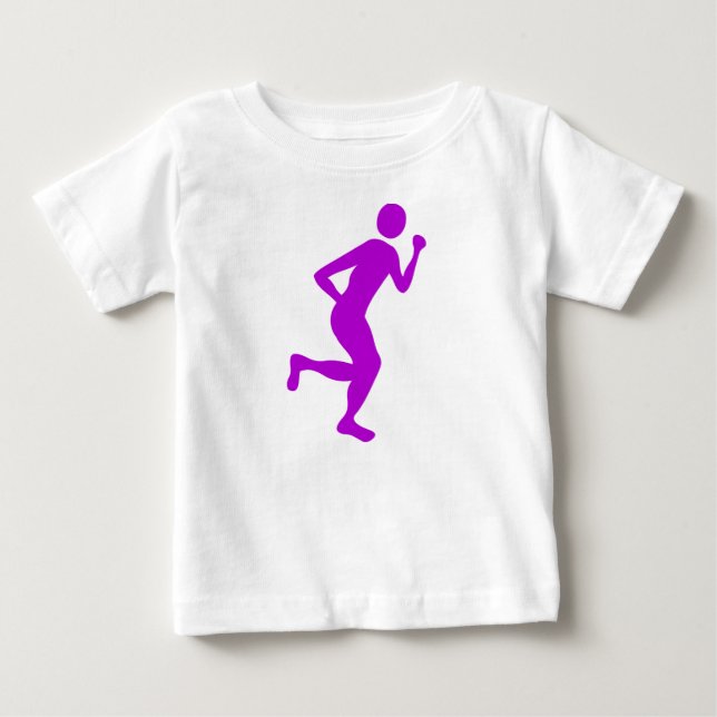 Runner (männlich) - Lila Baby T-shirt (Vorderseite)