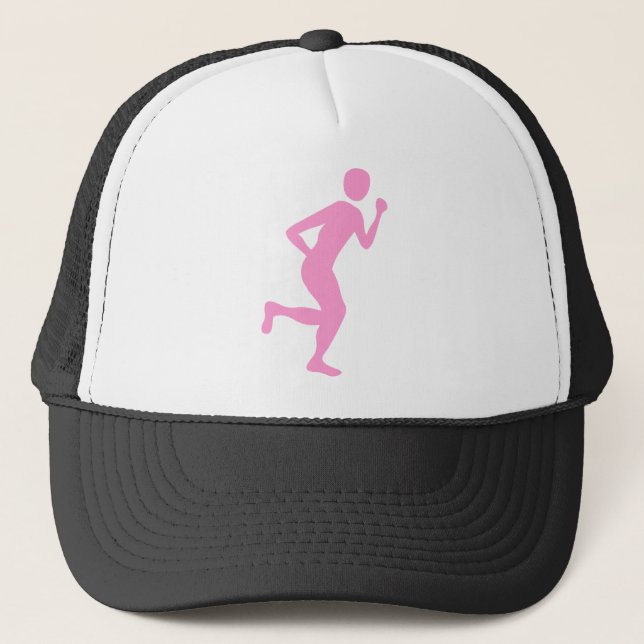 Runner (männlich) - Rosa Truckerkappe (Vorderseite)