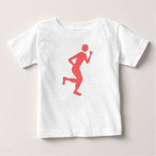 Runner (männlich) - Tropisch rosa Baby T-shirt