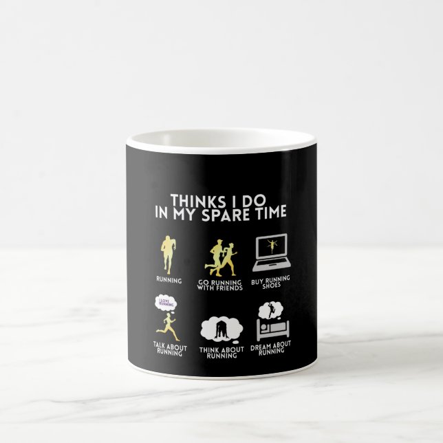 Runner-Marathon lustige Geschenkidee Kaffeetasse (Mittel)